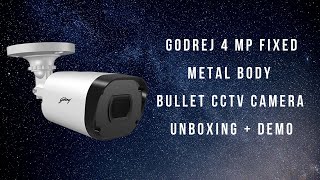 Godrej 4 MP Fixed Metal Body Bullet CCTV Camera [Unboxing & Demo] | Digital Creators screenshot 5