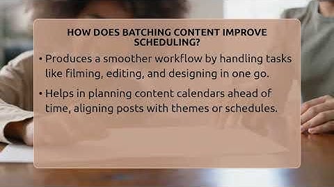 How Does Batching Content Improve Scheduling? - Everyday-Networking