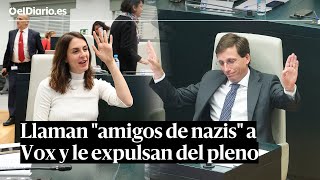 TENSIÓN en el pleno de MADRID: EXPULSAN a Rita Maestre por llamar &quot;amigos de los NAZIS&quot; a VOX