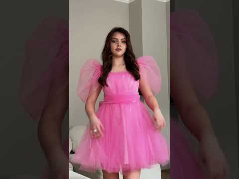 Стильное фатиновое платье для подружки невесты🩷 #fashion #barbie #model #style #beauty #dress