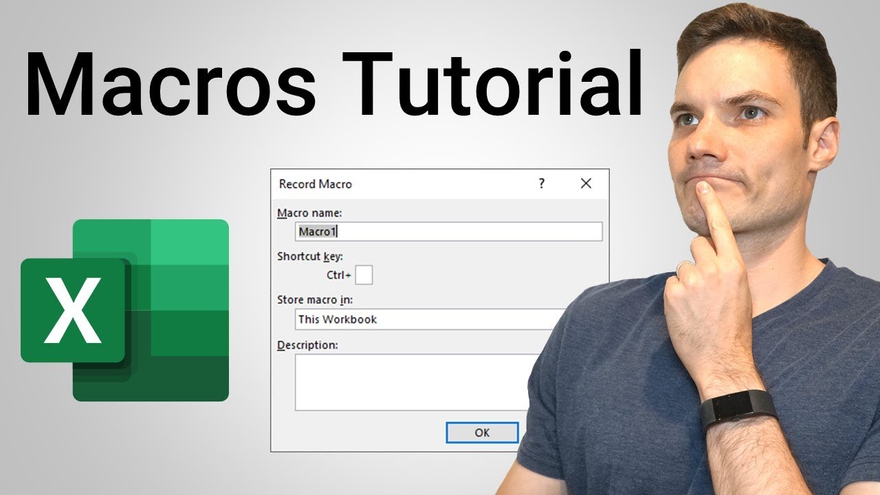 How To Create Macros In Excel Tutorial Youtube