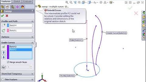 Advanced Part Modelling 04 Sweeps   05 Multiple Guide Curves