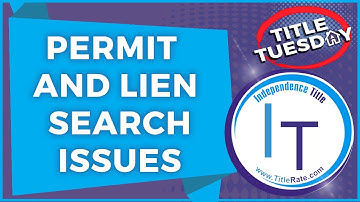 Permit and Lien Search issues with the NEW FRBAR Contract Update 2017