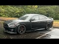 POV DRIVING MY DODGE CHARGER SRT8 IN THE RAIN