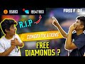 Free Fire || We Got 20,000 Diamonds From Garena Free Fire || R.I.P Our Diamonds || Live Reaction