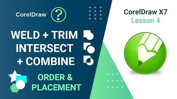 How to Use Weld, Trim, Intersect, Combine Options in CorelDRAW x7 | Order & Placement in Hindi