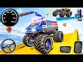 Monster Truck Mega Ramp Extreme Racing - Impossible GT Car Stunts Driving 2023 - Android GamePlay