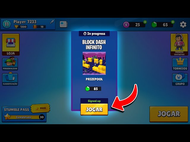 LANÇOO 0.56.1✓ MOD MENU Como Jogar Block Dash Infinito Sozinho e