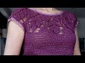 Blusa croche com folhas! Parte 1