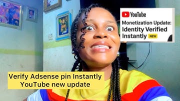 Goed nieuws, YouTube heeft de monetisatie gewijzigd (update 2025) Hoe u uw Adsense-pin kunt verif...
