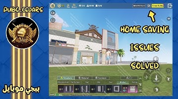 Pubg Mobile. How to solve Home saving  issues, Fixed.