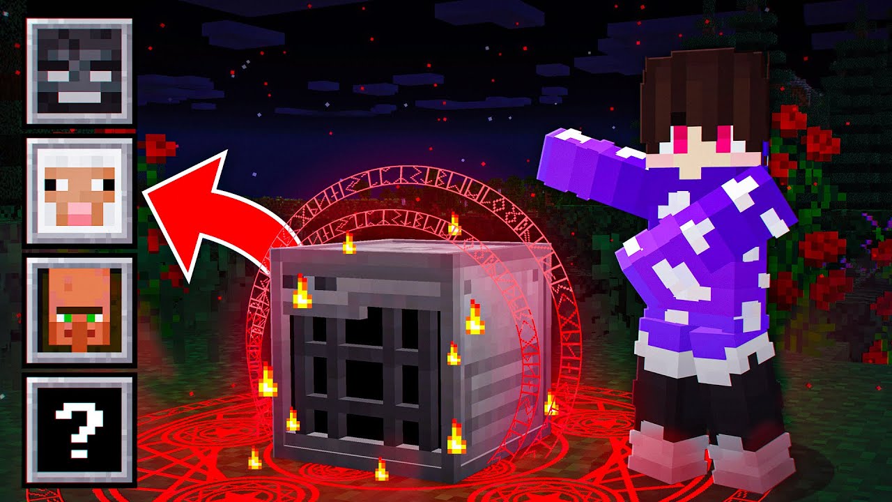 CRIEI UM SPAWNER CRIATIVO DE QUALQUER MOB - Minecraft Super