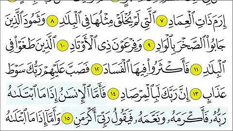 سورة الفجر 12 - 15