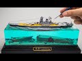 YAMATO WRECK (BEFORE AND AFTER) DIORAMA/ Epoxy Resin Art/ How to make/ DIY/