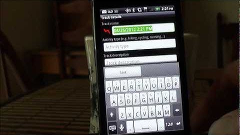 Demonstration of My Tracks and Run Keeper