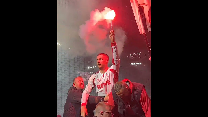 Lukas Podolski with the fans after his farewell match, FC Köln vs Gornik Zabrze.