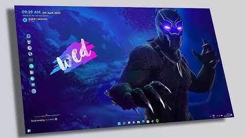 This Is The New Best Black Panther Theme | make your desktop look cool | rainmeter tutorial