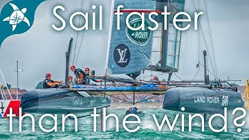 How do sailboats sail faster than the wind??