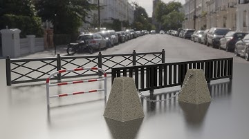 How to make street barrier in blender 2.82