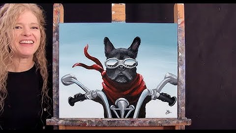 Learn How to Paint CRUISING CANINE with Acrylic Paint - Paint & Sip at Home - Step by Step Tutorial