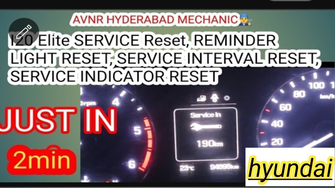 i20/service interval reset in just 2/min hyundai oil service reset ...