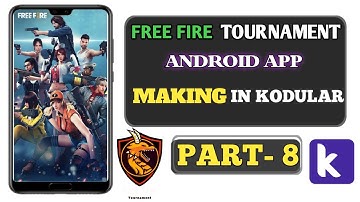Make A Free Fire Tournament App In Kodular | Part 8 | EduBazar