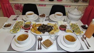 مائدة افطار مغربية في بريطانيا رمضان 2020 Moroccan Iftar table