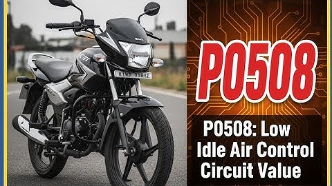 P0508: Low Idle Air Control Circuit Value