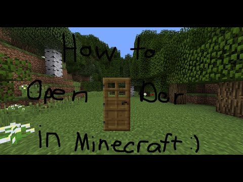 How To Open A Door In Minecraft - YouTube