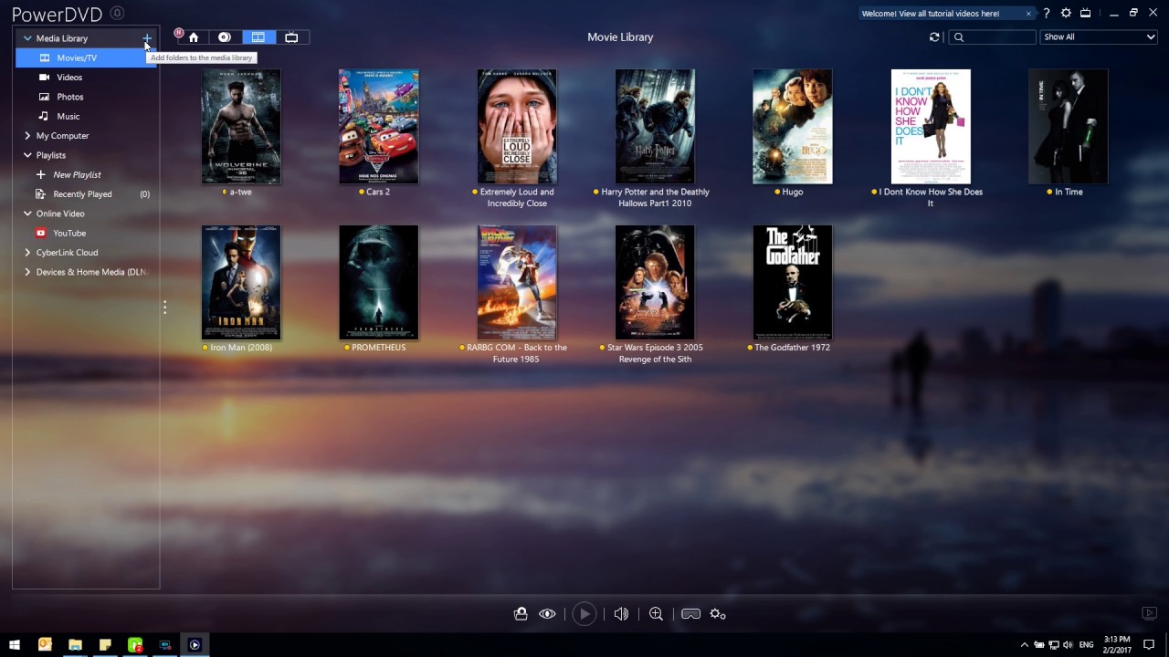 Powerdvd Set Up Your Media Library Youtube