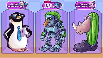 Merge Fellas Italian Brainrot Gameplay Walkthrough Reaching Max Level ×2 Brainrot All Bosses