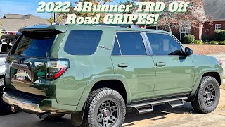 Things I don't like about my '22 Toyota 4Runner TRD Off Road