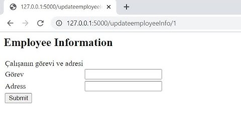 Flask ve SQLite ile web projesi: Veri tabanı tablolarını güncelleme işlemi (UPDATE sorgusu)