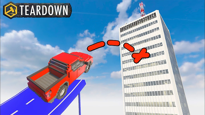 Что будет если НА МАШИНЕ ПРЫГНУТЬ В ЗДАНИЕ? - Teardown