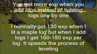 Runescape Bonfire Guide 2012 - Fastest way to train firemaking