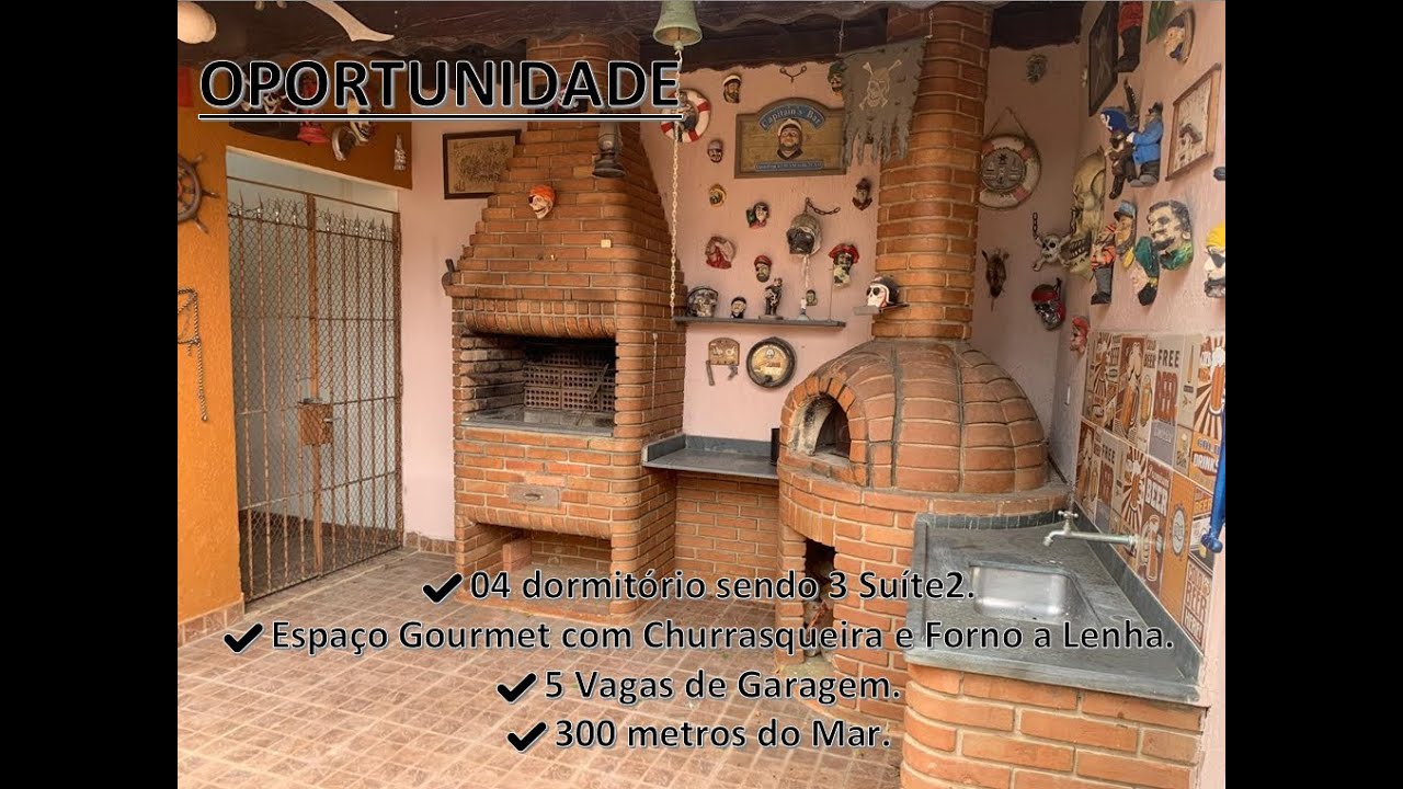 CASA ISOLADA A VENDA 4 DORMITÓRIOS, 300 MTS DO MAR - PRAIA GRANDE