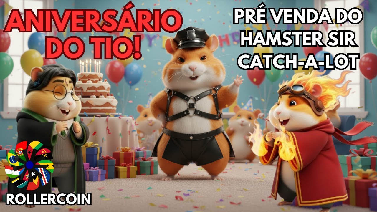🔥PRÉ-VENDA DO HAMSTER SIR CATCH-A-LOT, ANIVERSÁRIO DO TIO, NOVA TEMP 