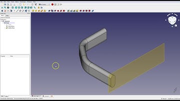 FreeCAD - New Datum Plane and Sweep
