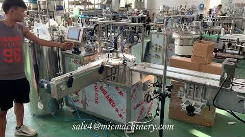 Automatic Glue Bottle Filling Capping Printing and Labeling Machine