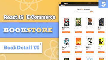 Build an E-Commerce App using ReactJS - PART 5 - Building BooksDetail UI [React JS for Beginners]