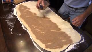 how to roll cinnamon rolls