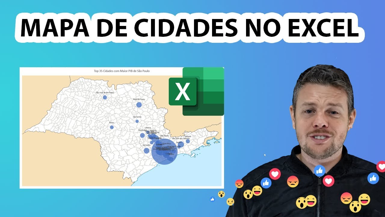 Mapa De Cidades No Excel Como Fazer Youtube