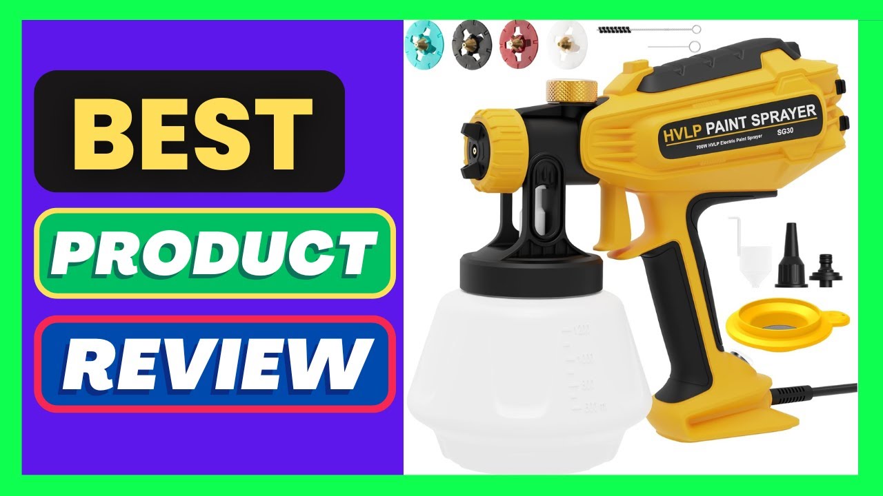 WESTLEY Paint Sprayer-700W HVLP Electric Spray Paint Gun with Adjustable