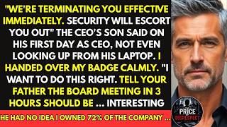 CEO's Son Fired Me Day One, I Owned 72% of His Company   Revenge