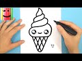 COMMENT DESSINER UNE GLACE ITALIENNE KAWAII