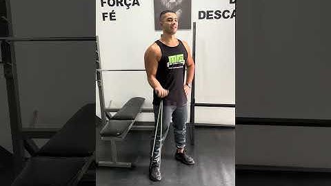 Rosca direta unilateral com elástico extensor - prof. Matheus Gomes