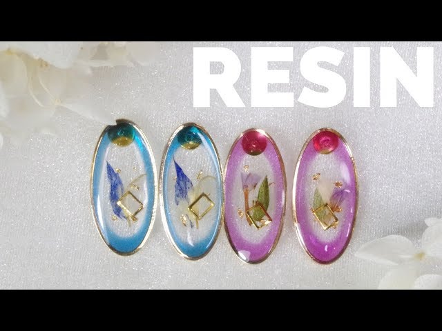 着色剤で縁取りピアス/Fring with resin colorant/earring