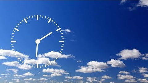 1 hour clock timelapse