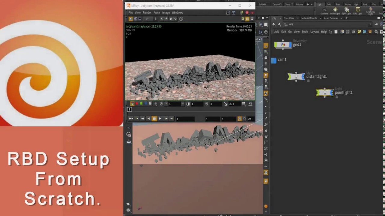 Houdini RBD Setup From Scratch - YouTube