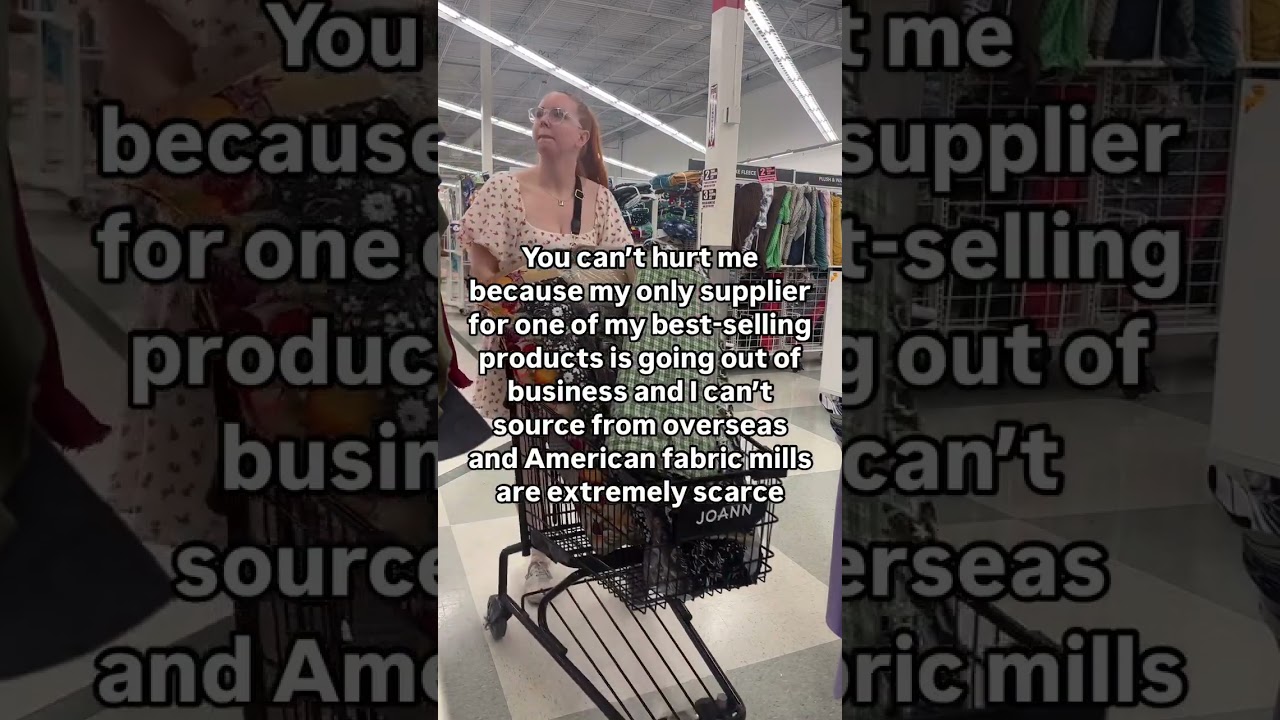 It is SO RUDE of Joann to declare bankruptcy right when new tariffs are making textiles completely